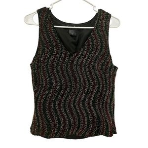 Laurence Kazar Beaded Silk Top